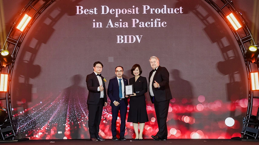BIDV awarded Best Deposit Product in Asia Pacific for online term deposit